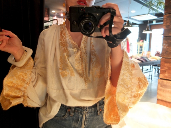 “Gold” is the key color or texture for me lately…